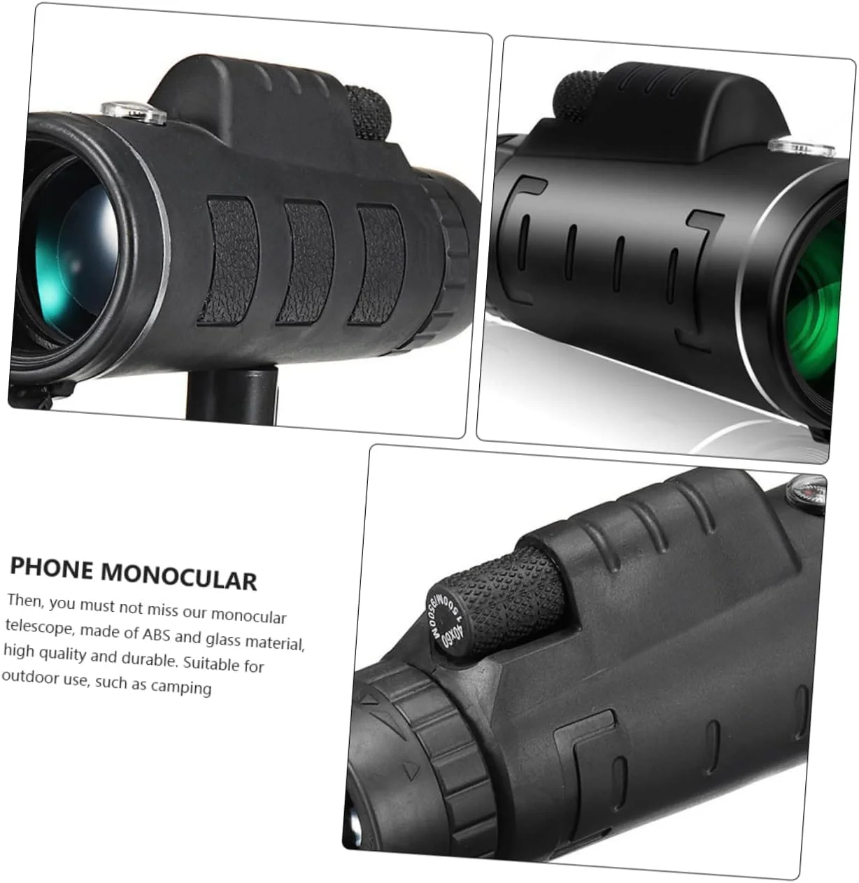 تلسکوپ تک چشمی قابل حمل Hemoton برای تماشای فضای باز، مناسب برای تماشای پرندگان، کمپینگ و بازی