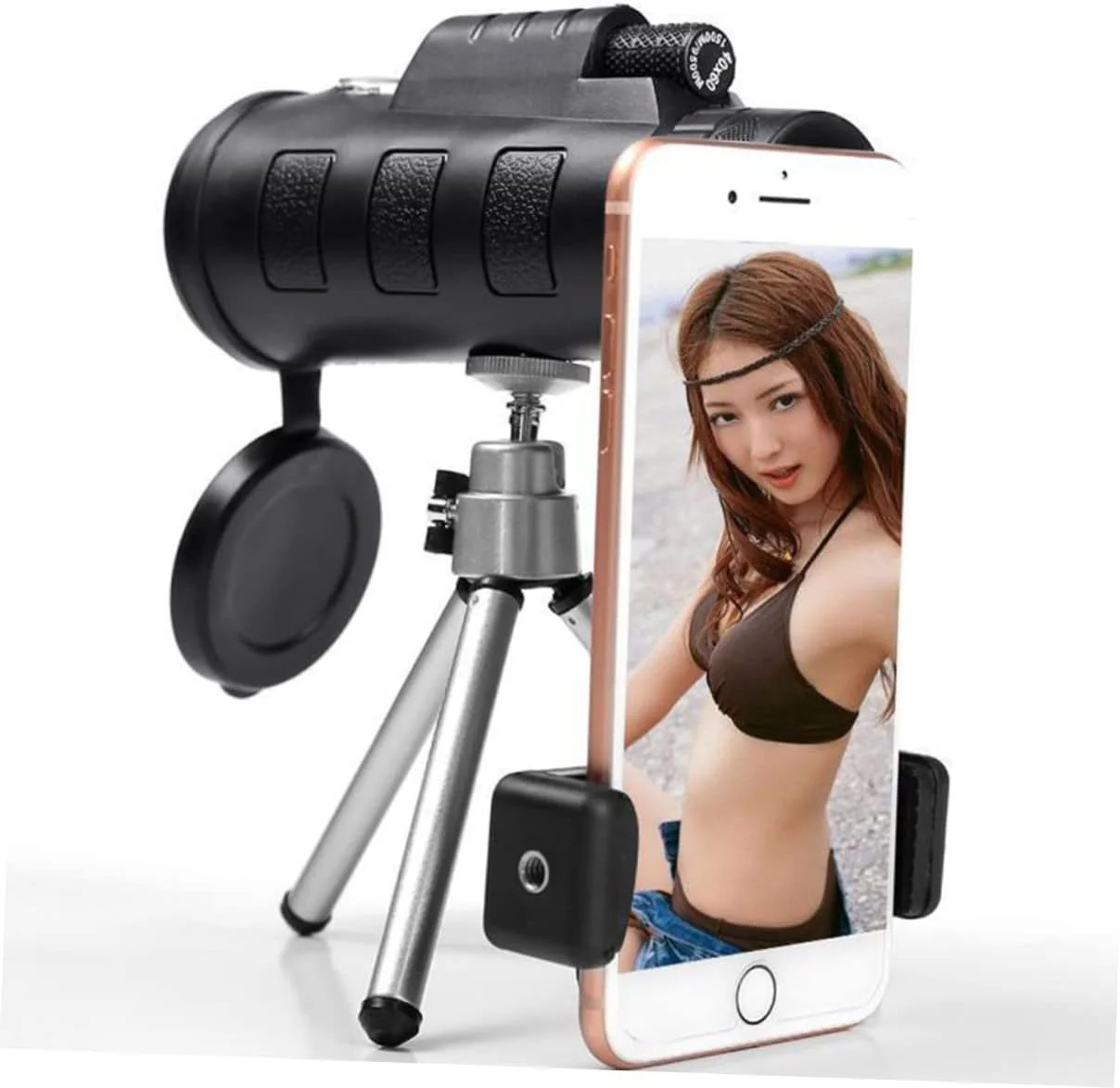 تلسکوپ تک چشمی قابل حمل Hemoton برای تماشای فضای باز، مناسب برای تماشای پرندگان، کمپینگ و بازی