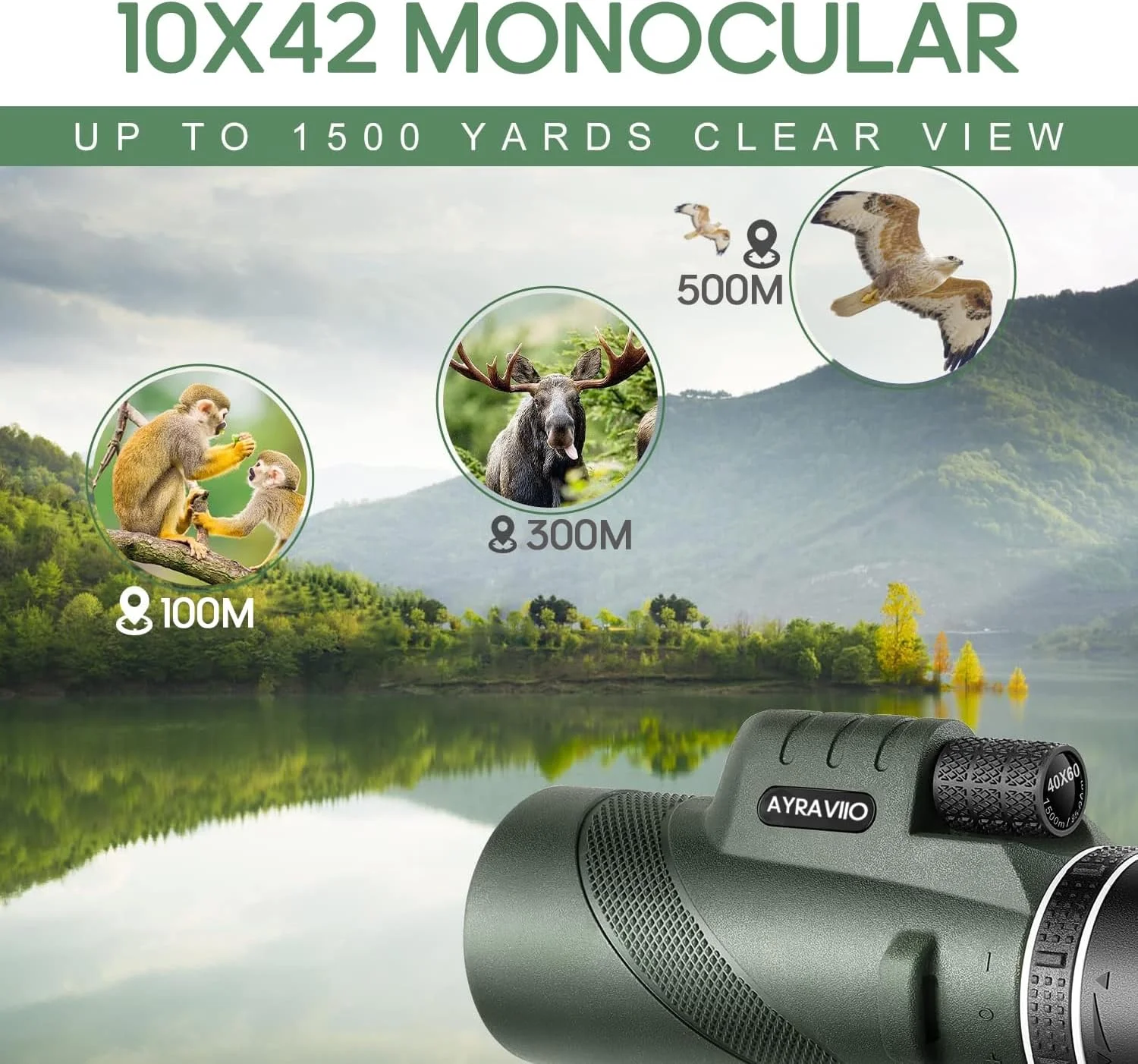 هدیه تولد برای مردان، پدر، همسر، نوجوان، تلسکوپ تک چشمی فشرده 10x42، محدوده FMC و BAK4 با قدرت بالا، هدیه برای کریسمس، تجهیزات پیاده روی بقا در فضای باز برای ماجراجویی هدیه تولد برای مردان، پدر، همسر، نوجوان، تلسکوپ تک چشمی فشرده 10x42، محدوده FMC و BAK4 با قدرت بالا، هدیه برای کریسمس، تجهیزات پیاده روی بقا در فضای باز برای ماجراجویی