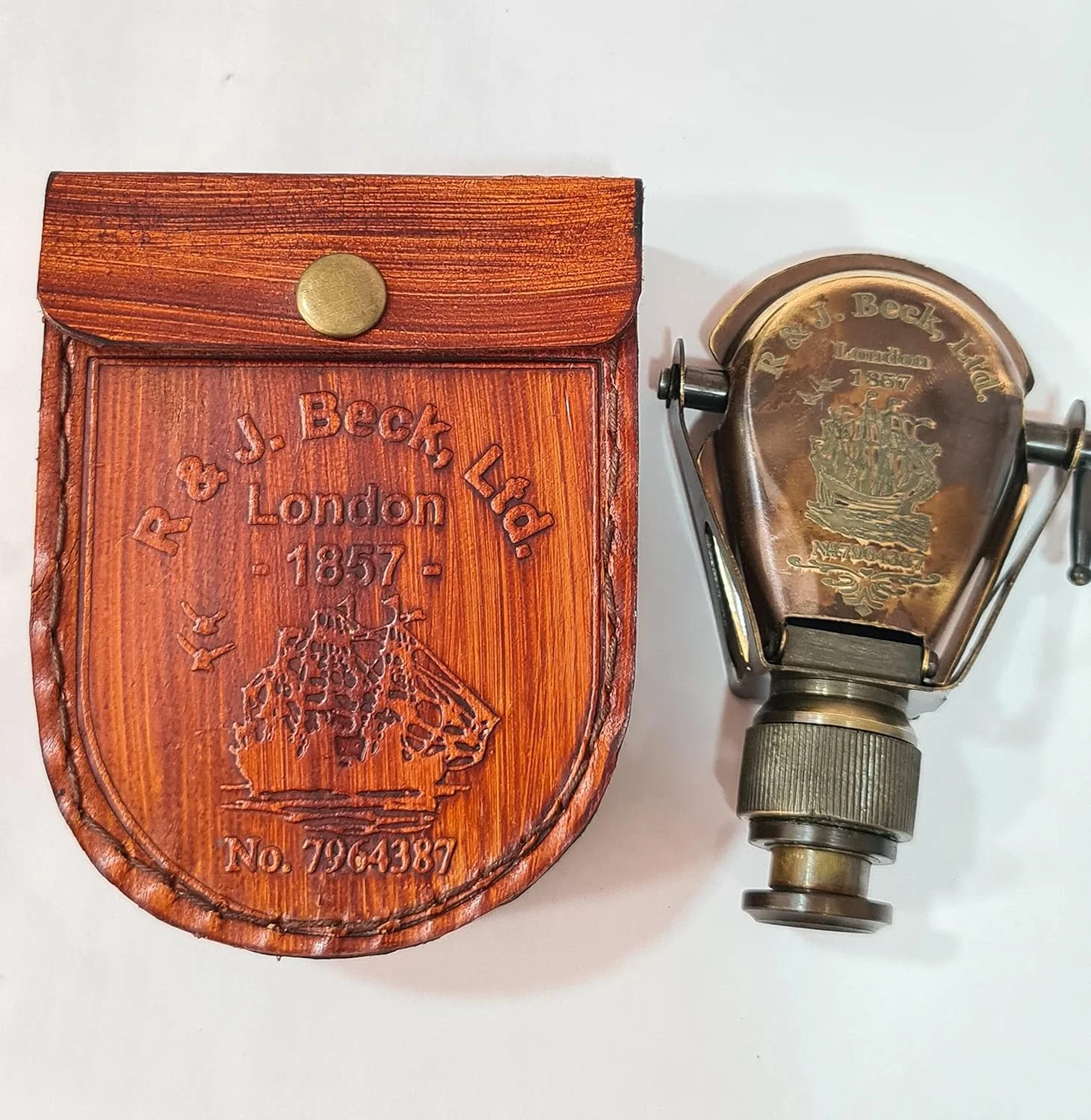 تلسکوپ تک چشمی جیبی برنجی سبک عتیقه، 4 اینچی تلسکوپ تک چشمی جیبی برنجی سبک عتیقه، 4 اینچی