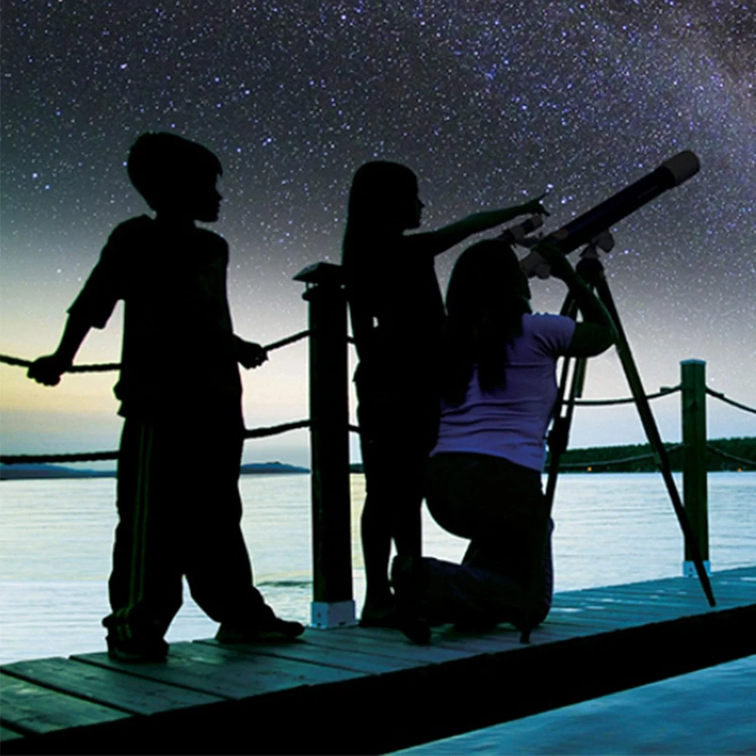 تلسکوپ نجومی منکسوری 30x-150x تلسکوپ فضایی منوچشمی با آینه سمت الراس 90 درجه و آینه یاب 5x24 و سه پایه تلسکوپی آلیاژ آلومینیوم