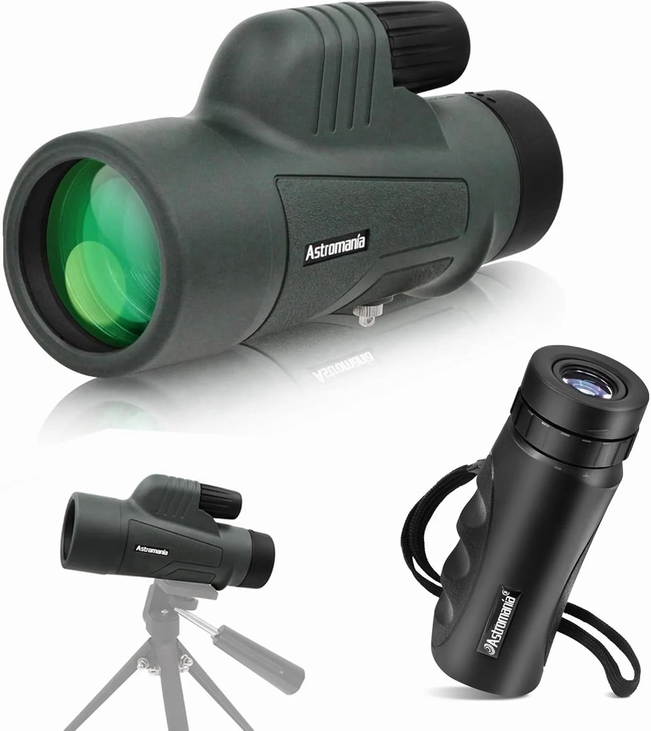 تلسکوپ تک چشمی فشرده ضد آب 8x25 ارتقا یافته Astromania - همراه با تک چشمی منشوری قدرتمند 10X42 BAK4