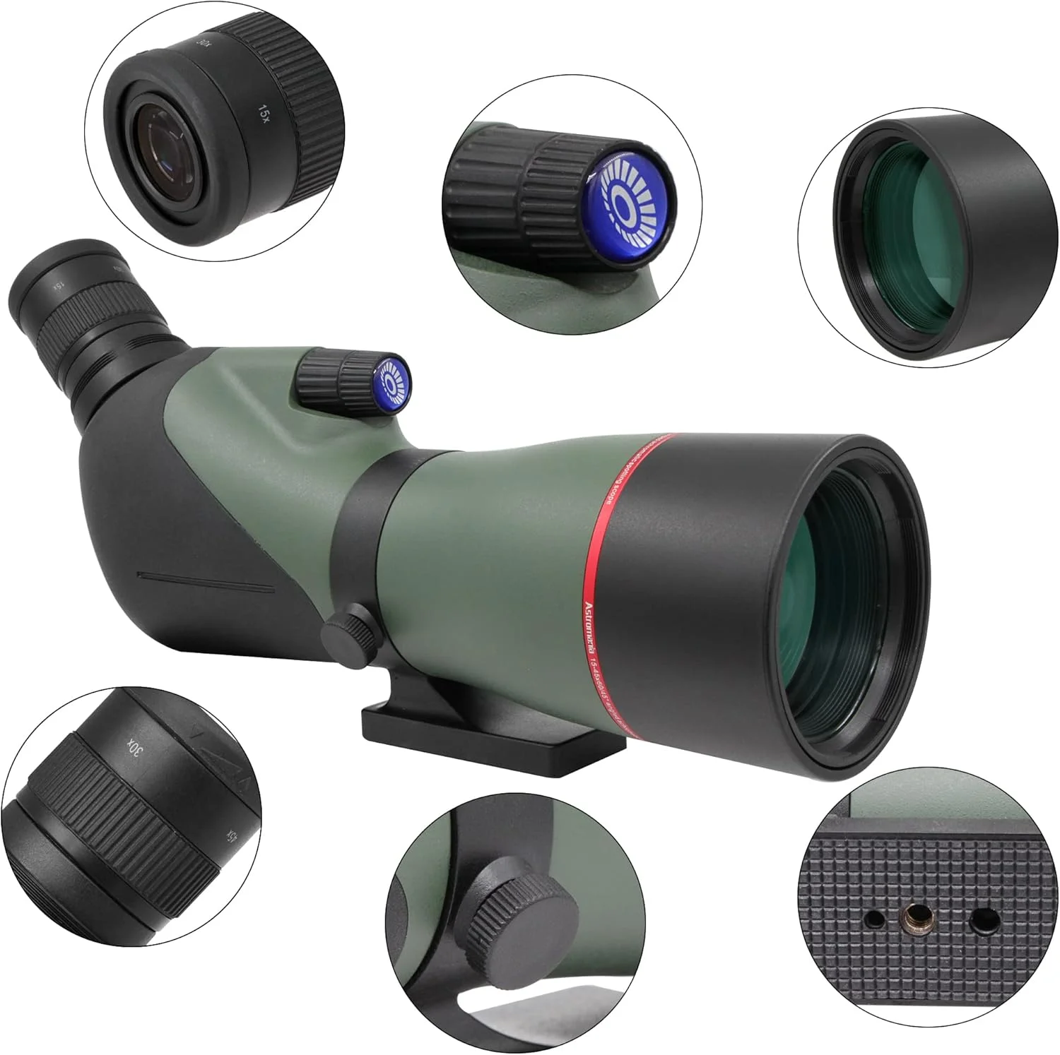 تک چشمی فشرده ضد آب 8x25 ارتقا یافته استرومانیا - همراه با - تلسکوپ دیدبانی 45 درجه 15-45x60 با سه پایه و کیف حمل تک چشمی فشرده ضد آب 8x25 ارتقا یافته استرومانیا - همراه با - تلسکوپ دیدبانی 45 درجه 15-45x60 با سه پایه و کیف حمل