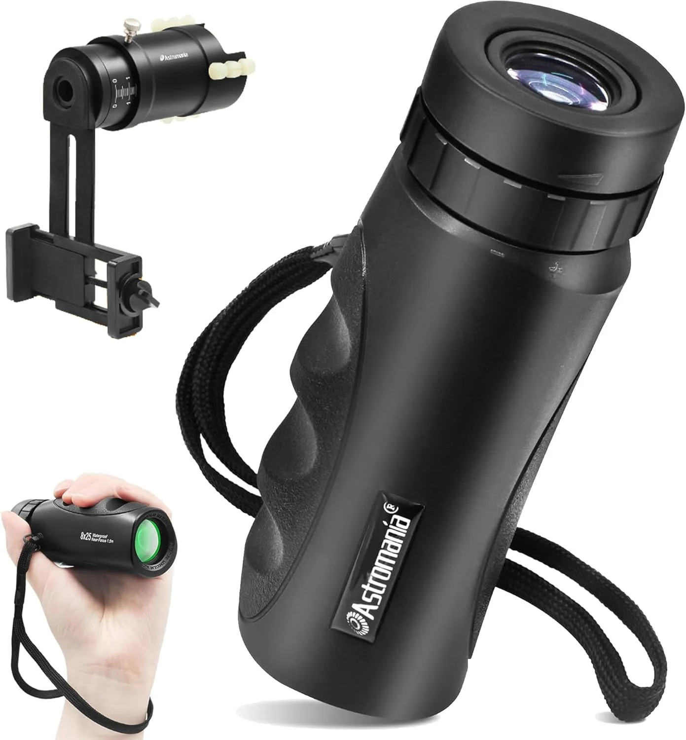 آداپتور دوربین اتصال پایه تفنگ Astromania - همراه با تک چشمی فشرده ضد آب 8x25