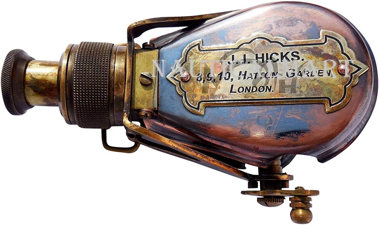 تلسکوپ جیبی تک چشمی برنجی به سبک عتیقه - کشتی ها - همراه با جعبه تلسکوپ جیبی تک چشمی برنجی به سبک عتیقه - کشتی ها - همراه با جعبه