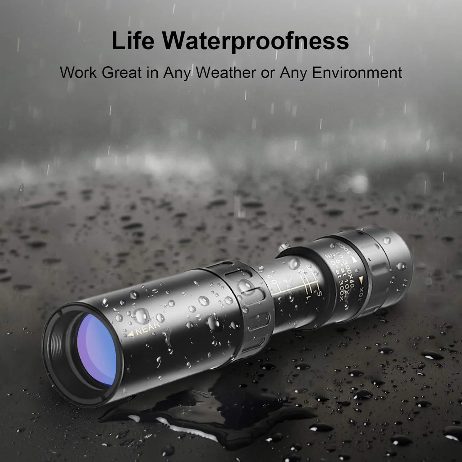 تلسکوپ تک چشمی آندور 10X-300X، تلسکوپ فشرده ضد آب با لنز FMC، منشور BAK4، کیف حمل، بند گردنی برای کنسرت، بازی های توپی، تماشای پرندگان و پیاده روی