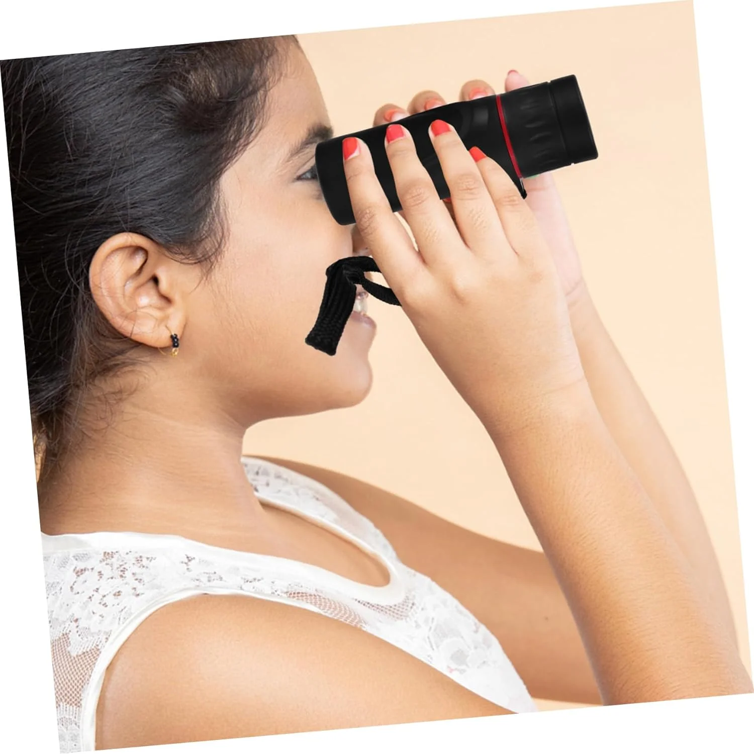 تلسکوپ تک چشمی فشرده Angoily 10x25 برای بزرگسالان، اپتیک قابل حمل برای پیاده روی، تماشای پرندگان و مسافرت، سبک و حمل آسان