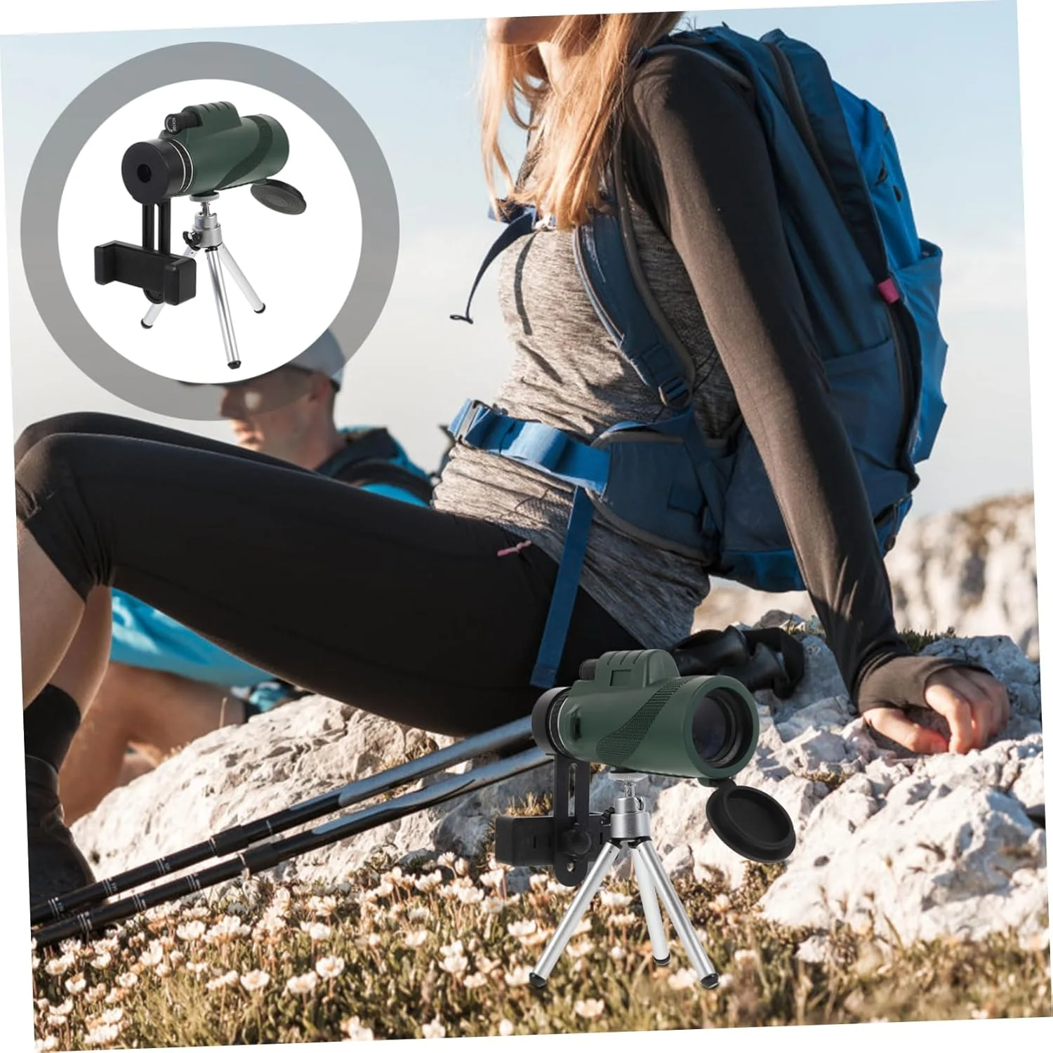 تلسکوپ تک چشمی قابل حمل Angoily برای تماشای پرندگان و پیاده روی به همراه پایه نگهدارنده گوشی هوشمند تلسکوپ تک چشمی قابل حمل Angoily برای تماشای پرندگان و پیاده روی به همراه پایه نگهدارنده گوشی هوشمند