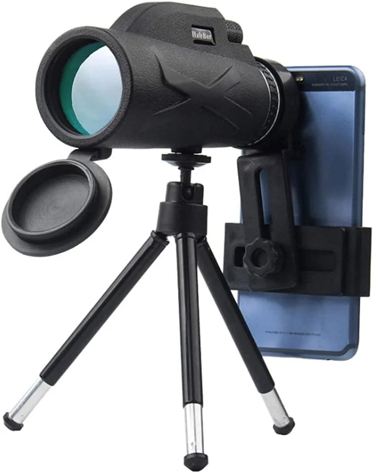 تلسکوپ تک چشمی منشور لنز با وضوح بالا 80X100 + گیره تلفن + سه پایه