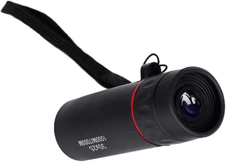 تلسکوپ تک چشمی با وضوح بالا 30X25 ضد آب مینی قابل حمل زوم 10X مناسب سفر