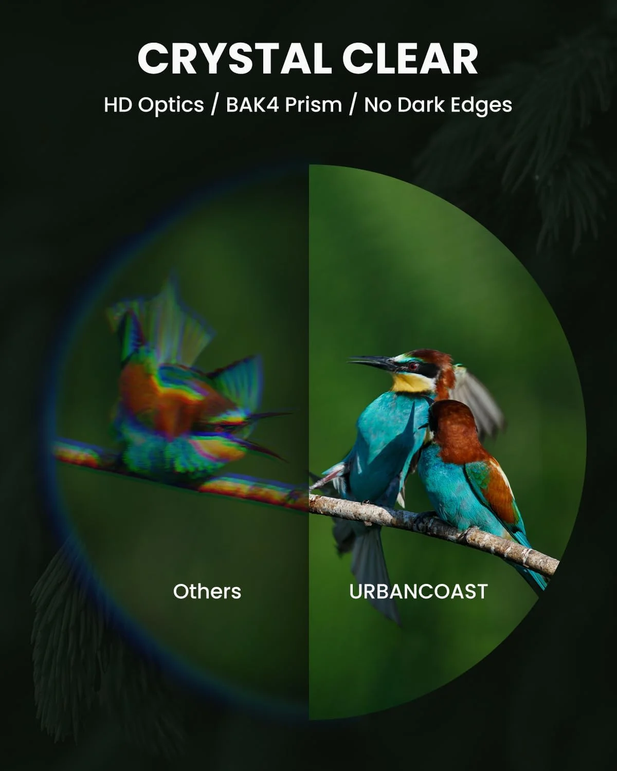 تلسکوپ تک چشمی 15X54 برای بزرگسالان با قدرت بالا - ضد آب، منشور BAK4، لنز FMC، مناسب برای تماشای پرندگان، لوازم شکار، لوازم جانبی پیاده روی، مسافرت و کمپینگ