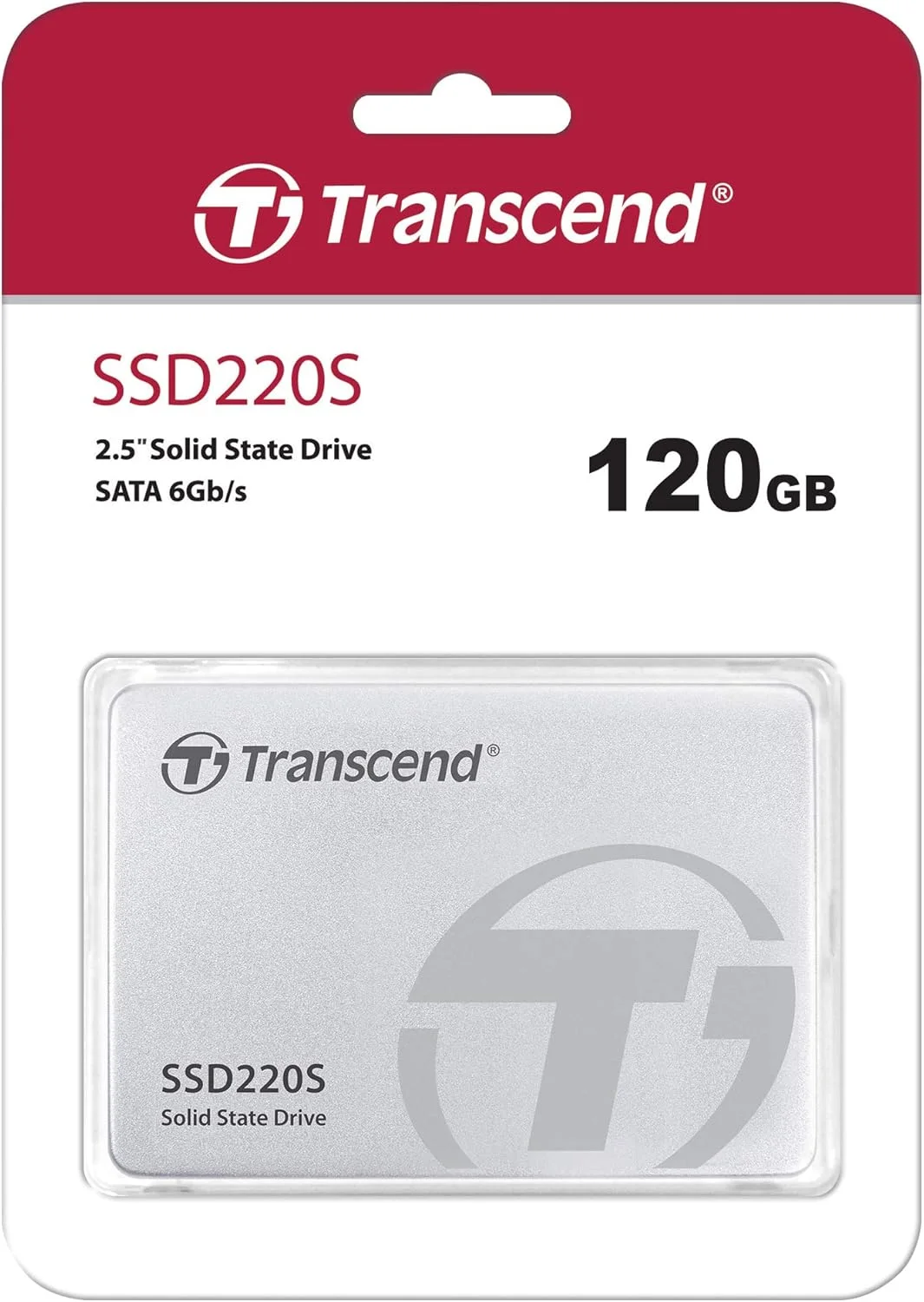 حافظه اس اس دی 120 گیگابایتی ترنسند مدل SSD220S، 2.5 اینچی، SATA III 6Gb/s، نقره ای