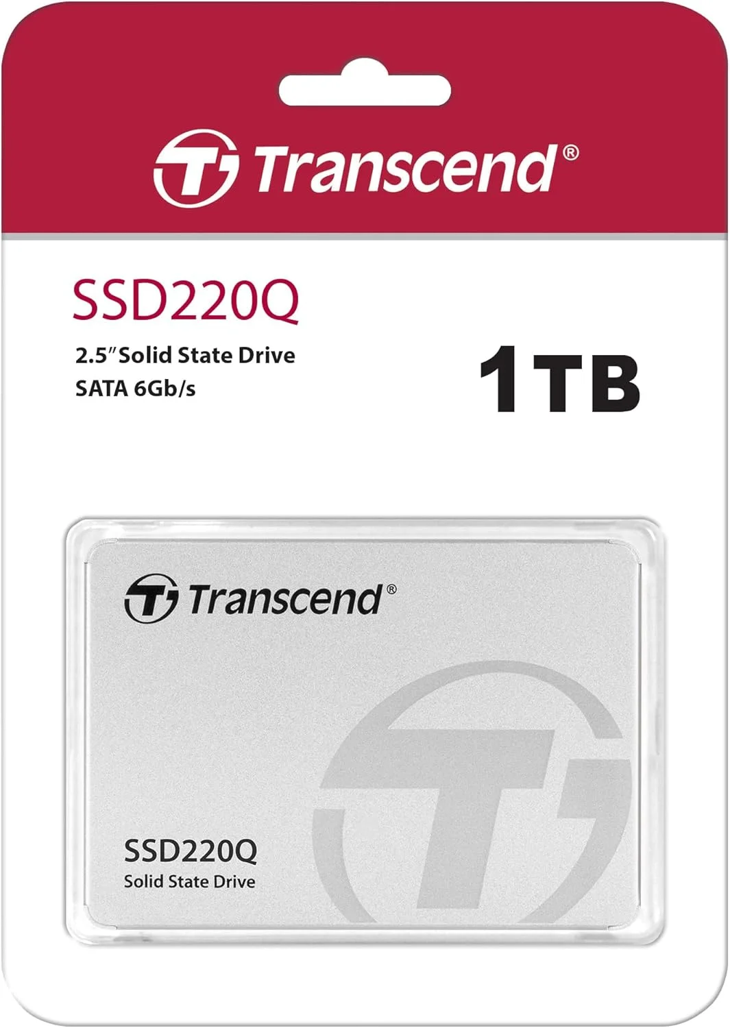 حافظه اس اس دی 1 ترابایتی Transcend TS1TSSD220Q SATA III 6Gb/s SSD220Q، نقره ای
