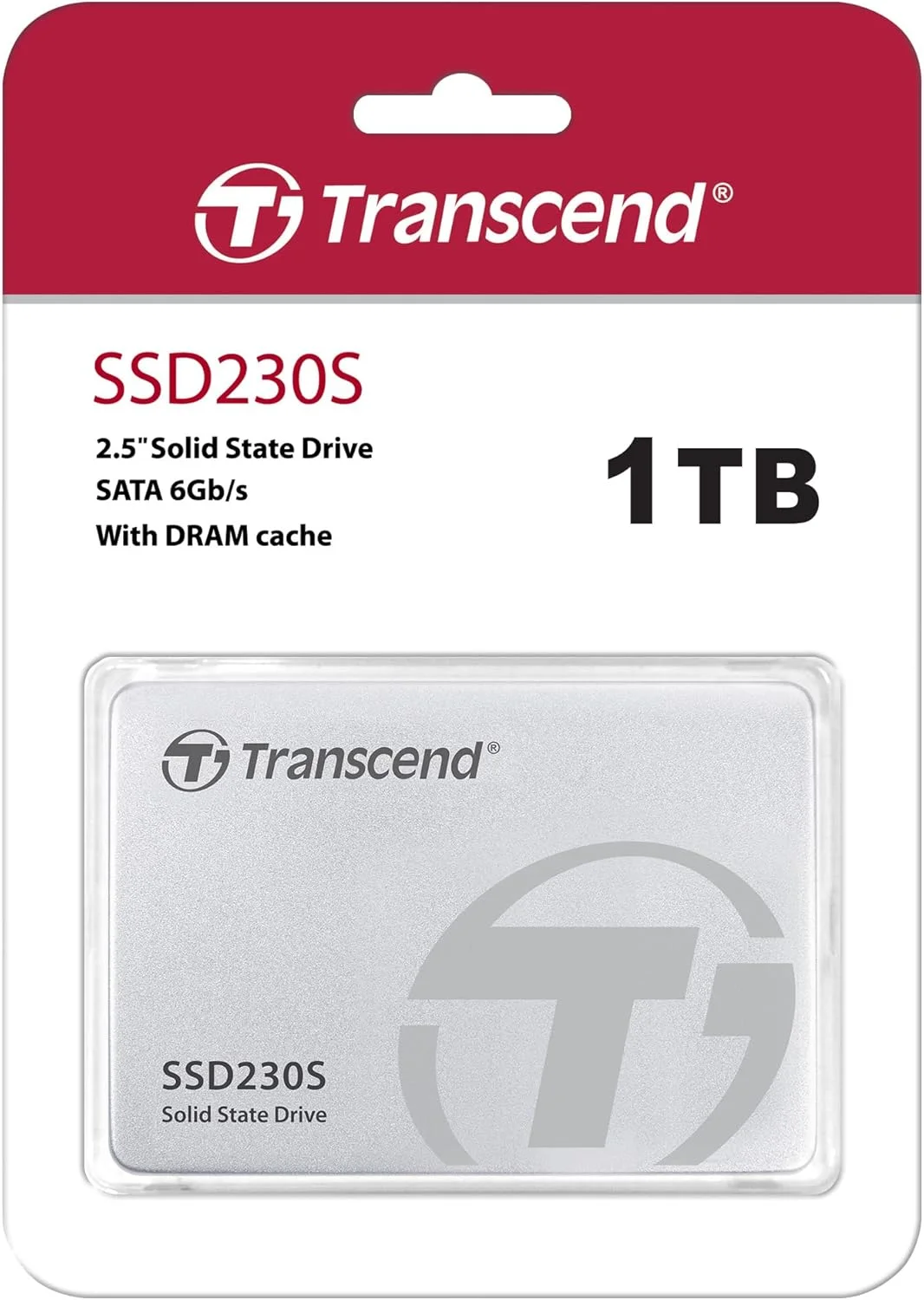 حافظه اس اس دی 1 ترابایتی Transcend TS1TSSD230S مدل SSD230S، رابط SATA III 6Gb/s، 2.5 اینچی، نقره ای