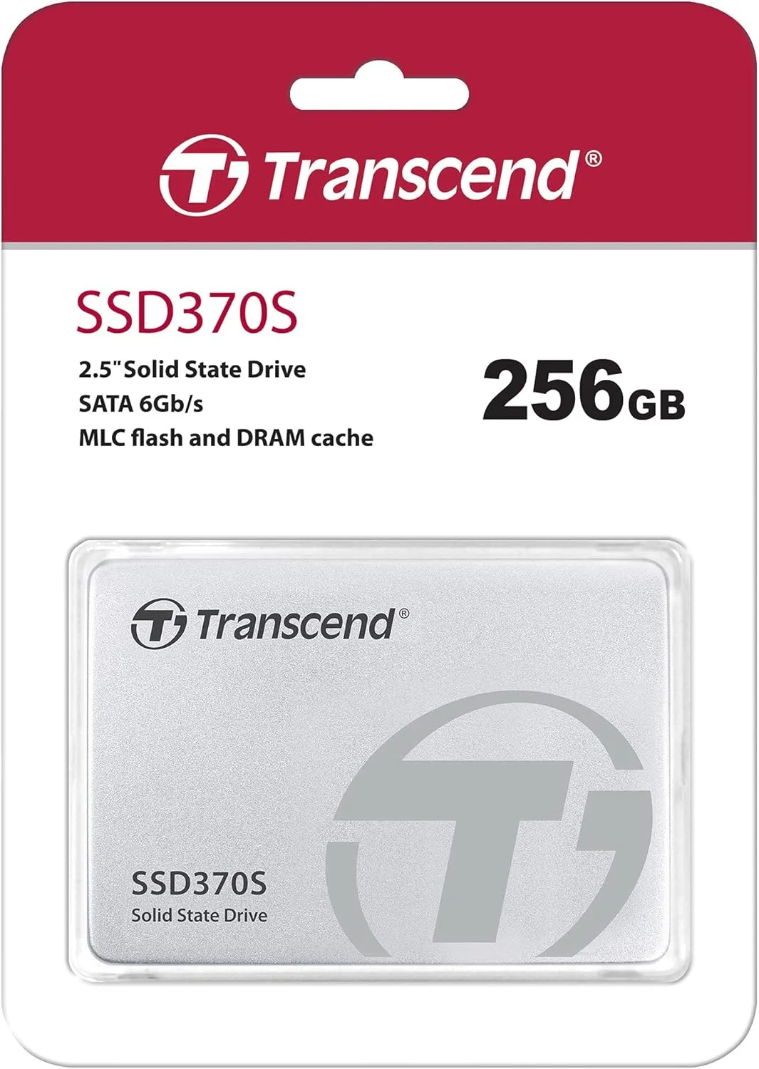 درایو SSD ترنسند SSD370S با ظرفیت 256 گیگابایت، 2.5 اینچی، SATA III 6Gb/s، MLC، بدنه آلومینیومی، 5