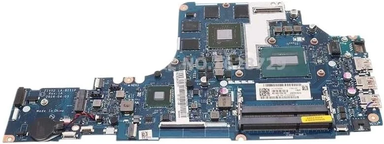 مادربرد لپ تاپ ZIVY2 LA-B111P برای IdeaPad Y70-70 اینچی 17.3 با پردازنده SR1PX i7-4710HQ و کارت گرافیک GTX860M/GTX960M GDDR5 (پردازنده I7 GTX960M با حافظه 2G)