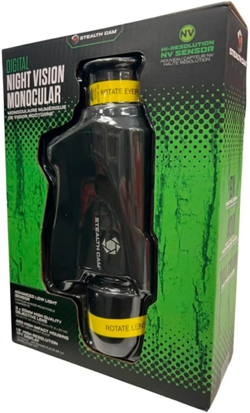 تک چشمی دیجیتال دید در شب استتار کم با لنز 3x20mm HQ و رزولوشن بالا و فیلتر مادون قرمز 9X مناسب شکار در نور کم