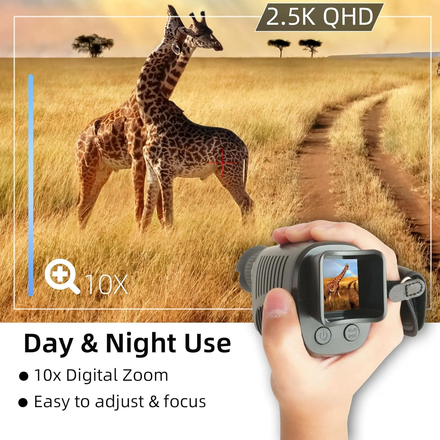 تک چشمی دید در شب شارژی برای تاریکی مطلق، فیلمبرداری Full HD 1080P، دوربین دوچشمی دید در شب مادون قرمز دوربرد برای شکار، کمپینگ، مسافرت، نظارت با حافظه داخلی 32 گیگابایتی تک چشمی دید در شب شارژی برای تاریکی مطلق، فیلمبرداری Full HD 1080P، دوربین دوچشمی دید در شب مادون قرمز دوربرد برای شکار، کمپینگ، مسافرت، نظارت با حافظه داخلی 32 گیگابایتی