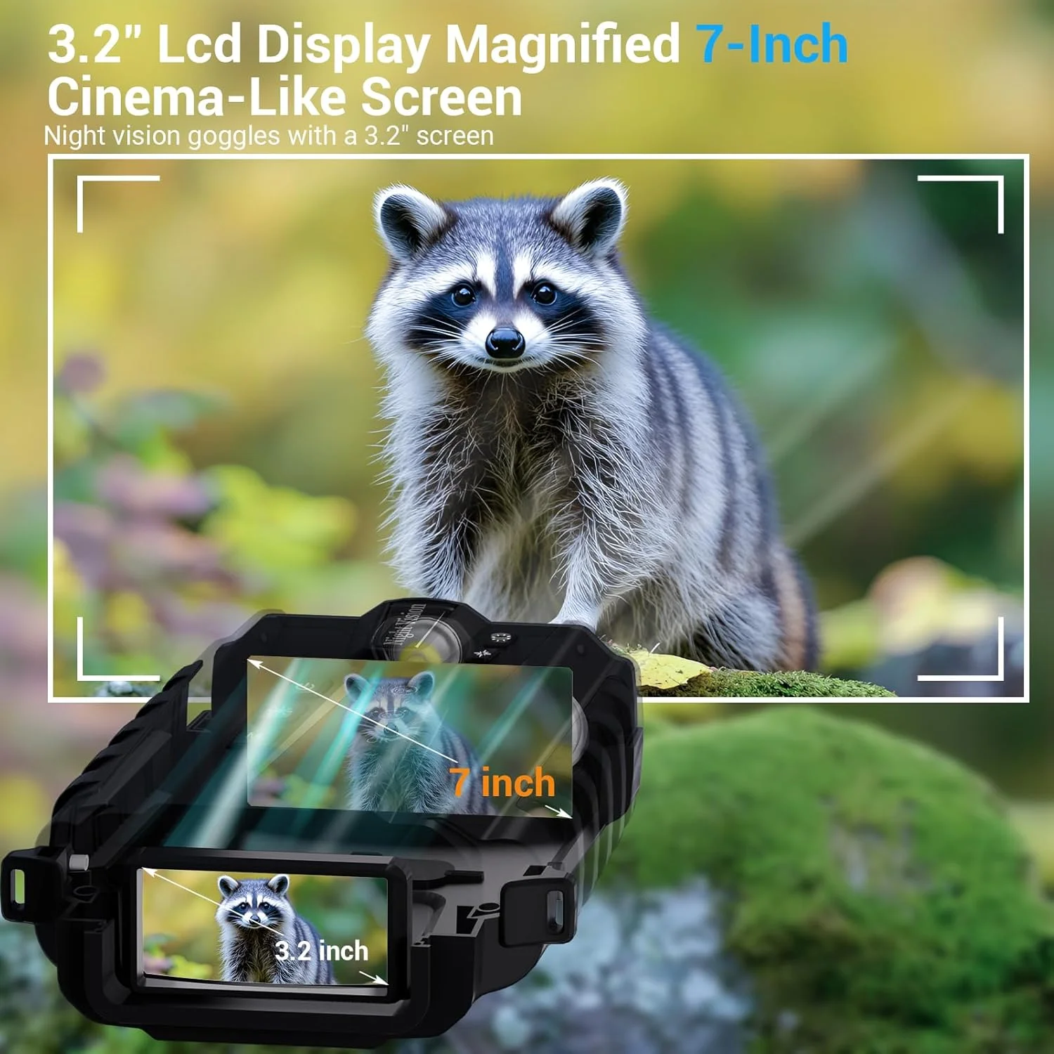 دوربین دید در شب Pozifu 4K با صفحه نمایش 3.2 اینچی HD، زوم دیجیتال 8 برابر، کارت TF 64 گیگابایتی، باتری 5200 میلی آمپر ساعتی برای شکار، کمپینگ و امنیت دوربین دید در شب Pozifu 4K با صفحه نمایش 3.2 اینچی HD، زوم دیجیتال 8 برابر، کارت TF 64 گیگابایتی، باتری 5200 میلی آمپر ساعتی برای شکار، کمپینگ و امنیت