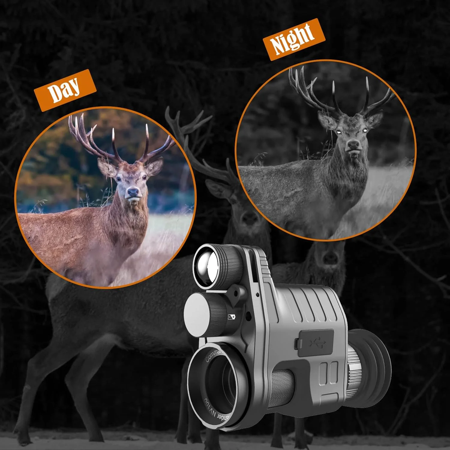 تک چشمی دید در شب HD مدل Commander NV100 با لنز 16 میلی‌متری مناسب شکار و مشاهدات