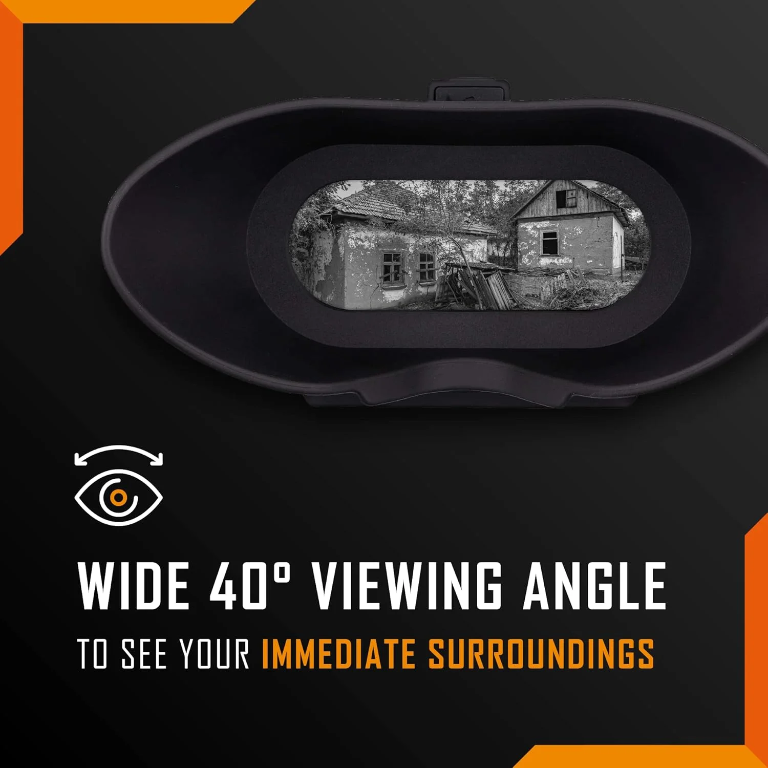 دوربین دید در شب - دوربین دوچشمی دید در شب Nightfox Swift با قابلیت نصب روی سر، لنز زاویه باز 1x، دوربین دوچشمی دید در شب تاکتیکی مادون قرمز برای بزرگسالان