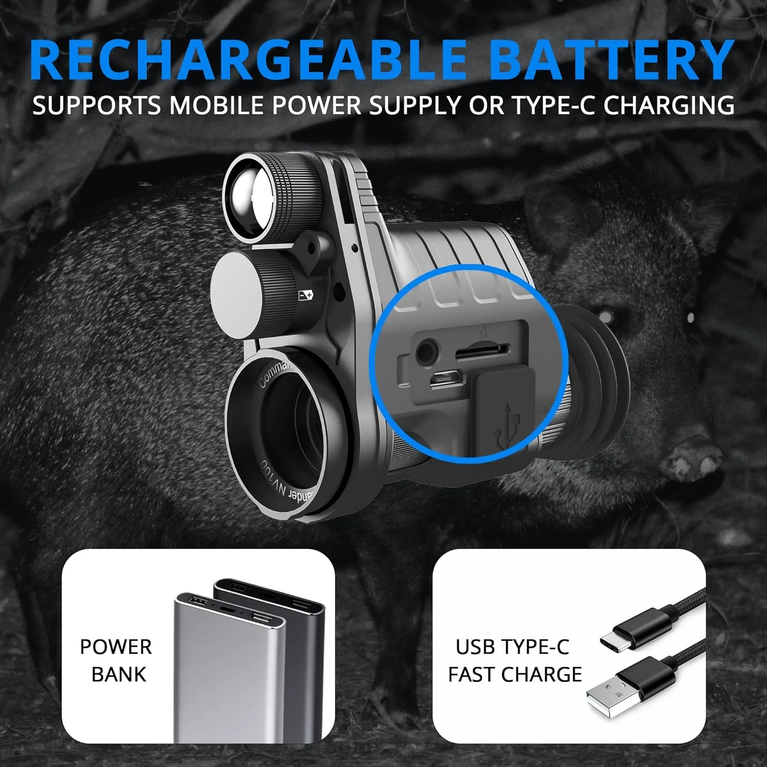 تک چشمی دید در شب HD مدل Commander NV100 با لنز 16 میلی‌متری مناسب شکار و مشاهدات