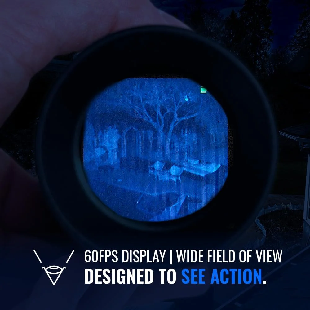 عینک دید در شب دیجیتال مکس 2.0 و عینک حرارتی/NV فیوژن 3.0 - نصب روی سر و کلاه، دید گسترده، لنز 1x، تک چشمی حرارتی مادون قرمز قابل شارژ USB NVG برای CQB Airsoft، ابزار آموزش تاکتیکی