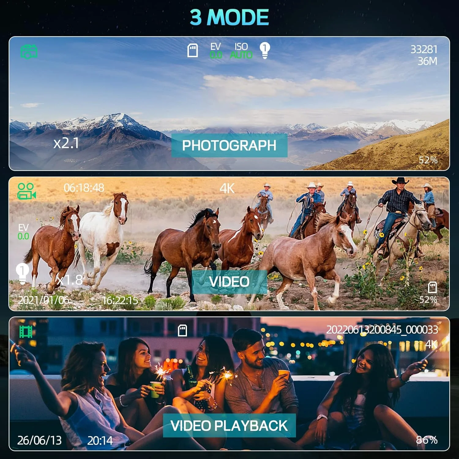 دوربین دید در شب، دوربین دوچشمی دید در شب 4K پروفی برای بزرگسالان، دوربین دید در شب قابل شارژ برای شکار و امنیت، کارت TF 32 گیگابایتی برای ذخیره عکس و فیلم، بهترین انتخاب برای شکارچیان دوربین دید در شب، دوربین دوچشمی دید در شب 4K پروفی برای بزرگسالان، دوربین دید در شب قابل شارژ برای شکار و امنیت، کارت TF 32 گیگابایتی برای ذخیره عکس و فیلم، بهترین انتخاب برای شکارچیان