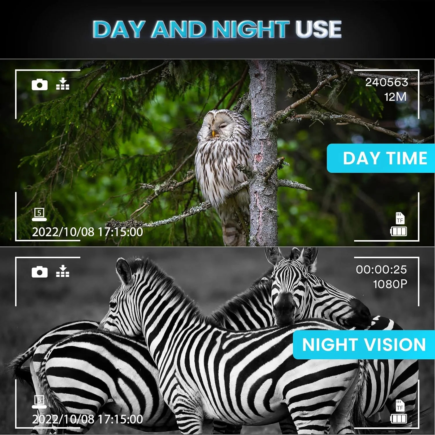 دوربین دید در شب دو چشمی نصب شده روی سر - دوربین دوچشمی دید در شب مادون قرمز دیجیتال 1312FT قابل شارژ برای بزرگسالان، زوم دیجیتال 8 برابر، سازگار با کلاه ایمنی سریع MICH، شکار تاکتیکی نظامی