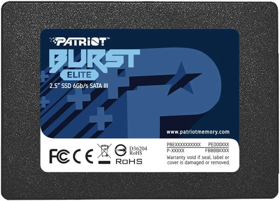 حافظه اس اس دی پاتریوت مموری Burst Elite SATA 3 با ظرفیت 480 گیگابایت، فرم فاکتور 2.5 اینچ