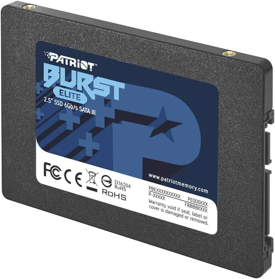 حافظه اس اس دی پاتریوت مموری Burst Elite SATA 3 با ظرفیت 480 گیگابایت، فرم فاکتور 2.5 اینچ