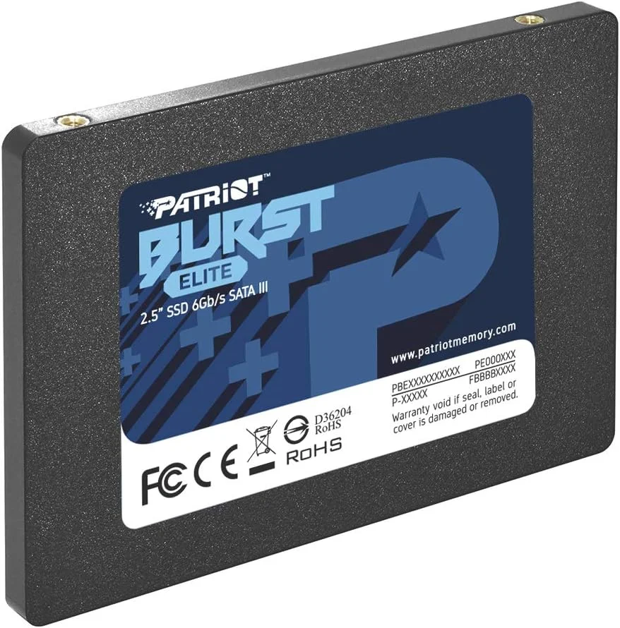 حافظه اس اس دی پاتریوت مموری Burst Elite SATA 3 با ظرفیت 480 گیگابایت، فرم فاکتور 2.5 اینچ