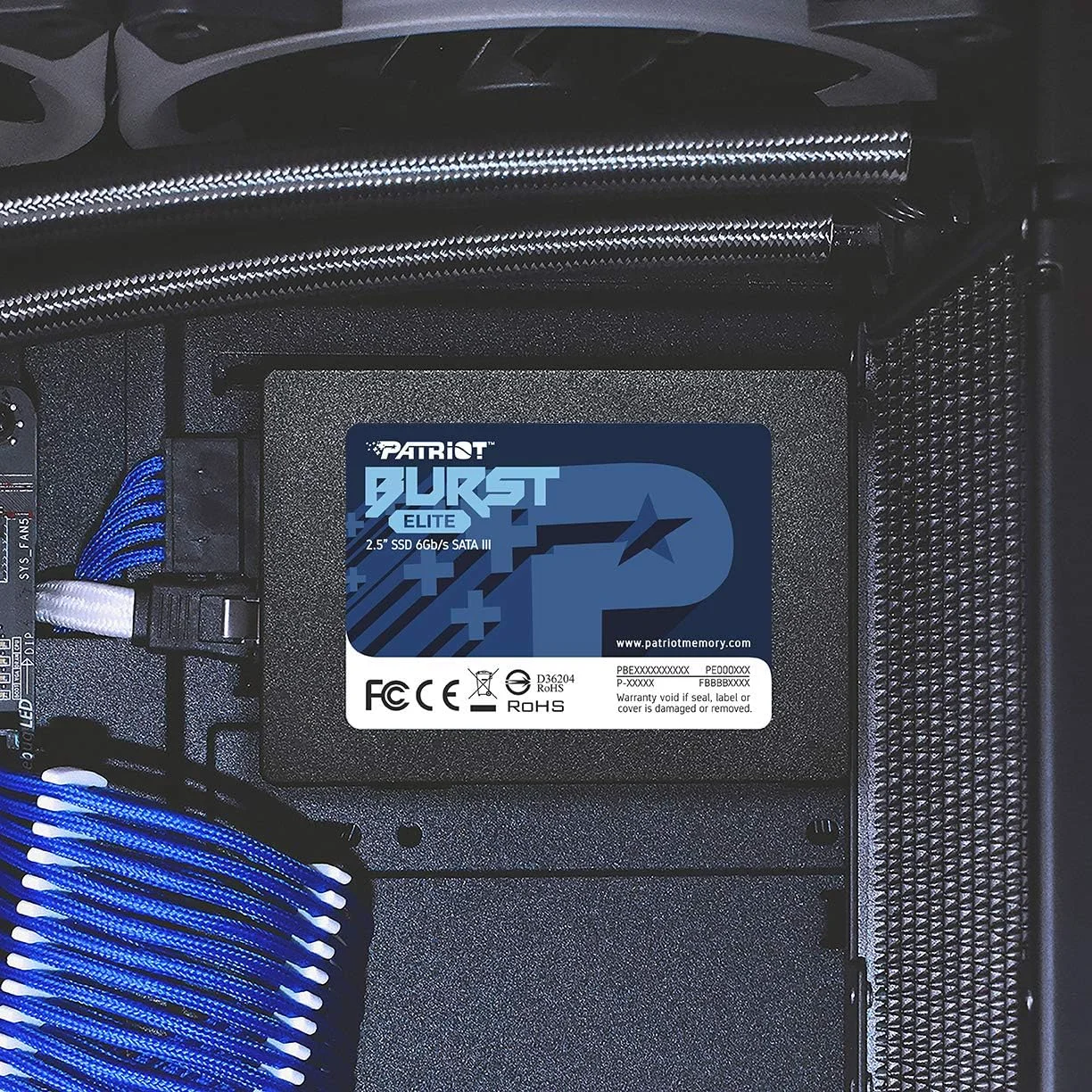 حافظه اس اس دی پاتریوت مموری Burst Elite SATA 3 با ظرفیت 480 گیگابایت، فرم فاکتور 2.5 اینچ