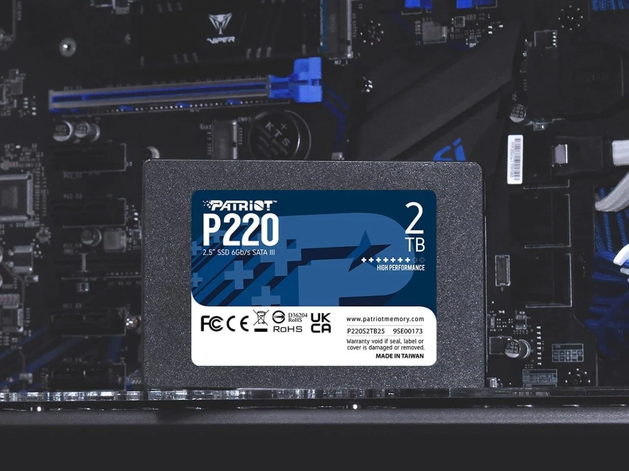 درایو حالت جامد داخلی 2 ترابایتی Patriot Memory P220 SATA 3، اندازه 2.5 اینچ - P220S2TB25
