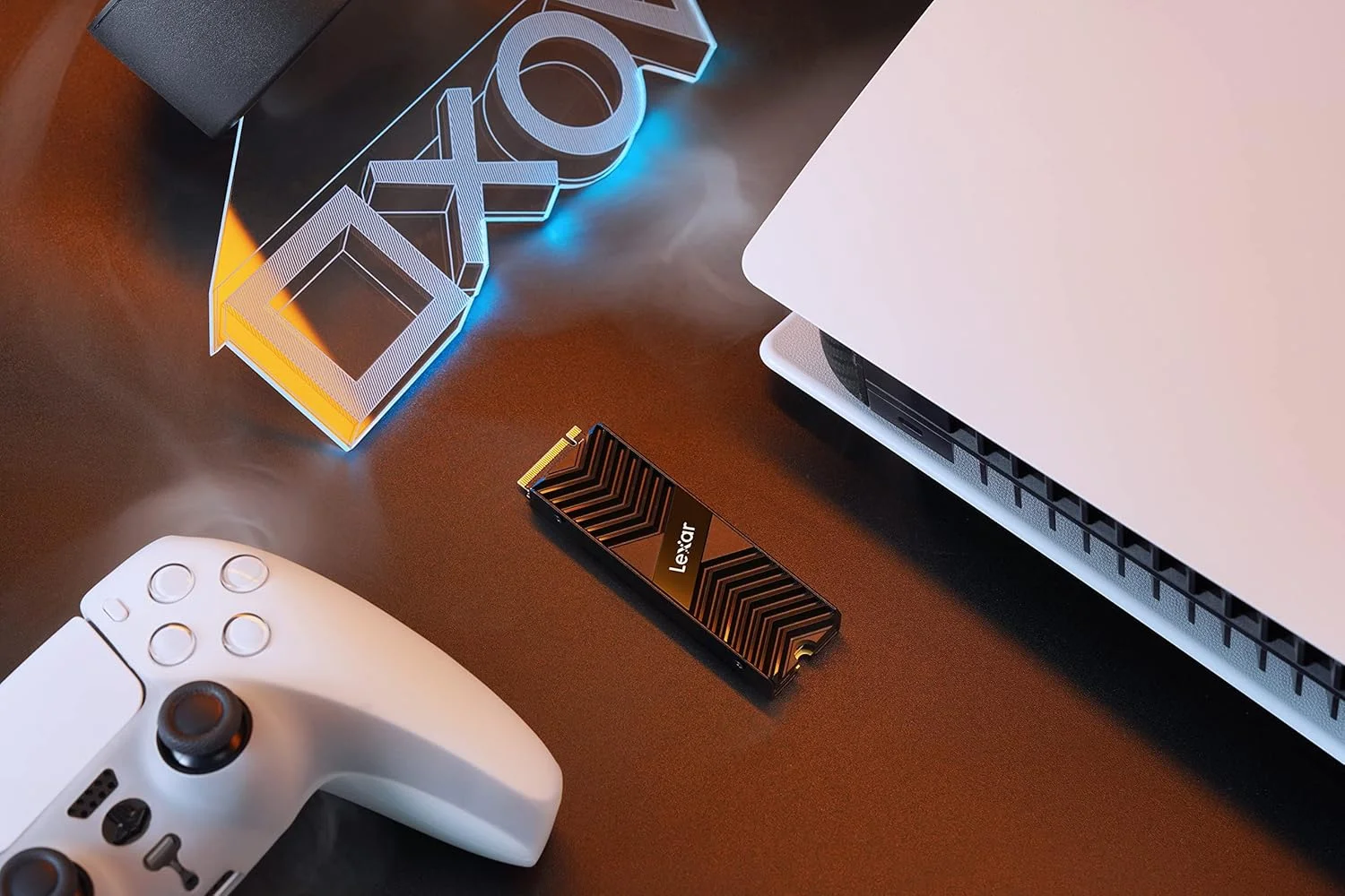 حافظه اس اس دی Lexar Professional NM800 PRO با هیت سینک 512 گیگابایت، M.2 2280 PCIe Gen4x4 NVMe 1.4 داخلی، سرعت خواندن تا 7450 مگابایت بر ثانیه، سرعت نوشتن 3500 مگابایت بر ثانیه، درایو حالت جامد داخلی برای PS5، گیمر (LNM800P512G-RN8NG) حافظه اس اس دی Lexar Professional NM800 PRO با هیت سینک 512 گیگابایت، M.2 2280 PCIe Gen4x4 NVMe 1.4 داخلی، سرعت خواندن تا 7450 مگابایت بر ثانیه، سرعت نوشتن 3500 مگابایت بر ثانیه، درایو حالت جامد داخلی برای PS5، گیمر (LNM800P512G-RN8NG)