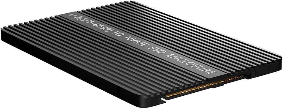 تبدیل کننده M.2(NGFF) NVMe SSD به U.2 (SFF-8639) 2.5 اینچی SSD به همراه پد حرارتی برای تبدیل M.2 NVMe SSD به U.2 (مناسب برای SATA نیست)، مشکی