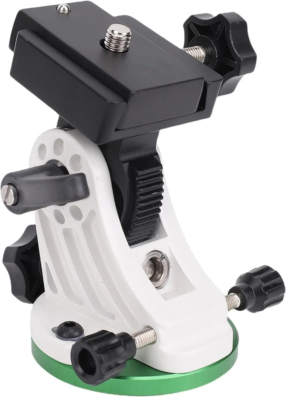 پایه تنظیم زاویه - پایه - نگهدارنده آلیاژ آلومینیوم مقاوم برای تلسکوپ میدان ستاره ای برای ثبات در محیط های چالش برانگیز (سبز و سفید)