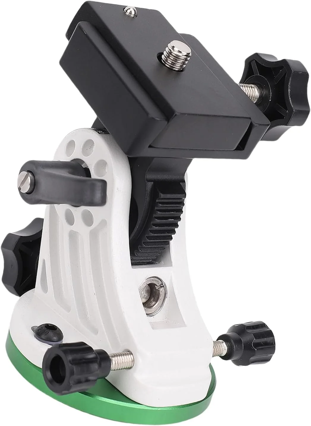 پایه تنظیم زاویه - پایه - نگهدارنده آلیاژ آلومینیوم مقاوم برای تلسکوپ میدان ستاره ای برای ثبات در محیط های چالش برانگیز (سبز و سفید)