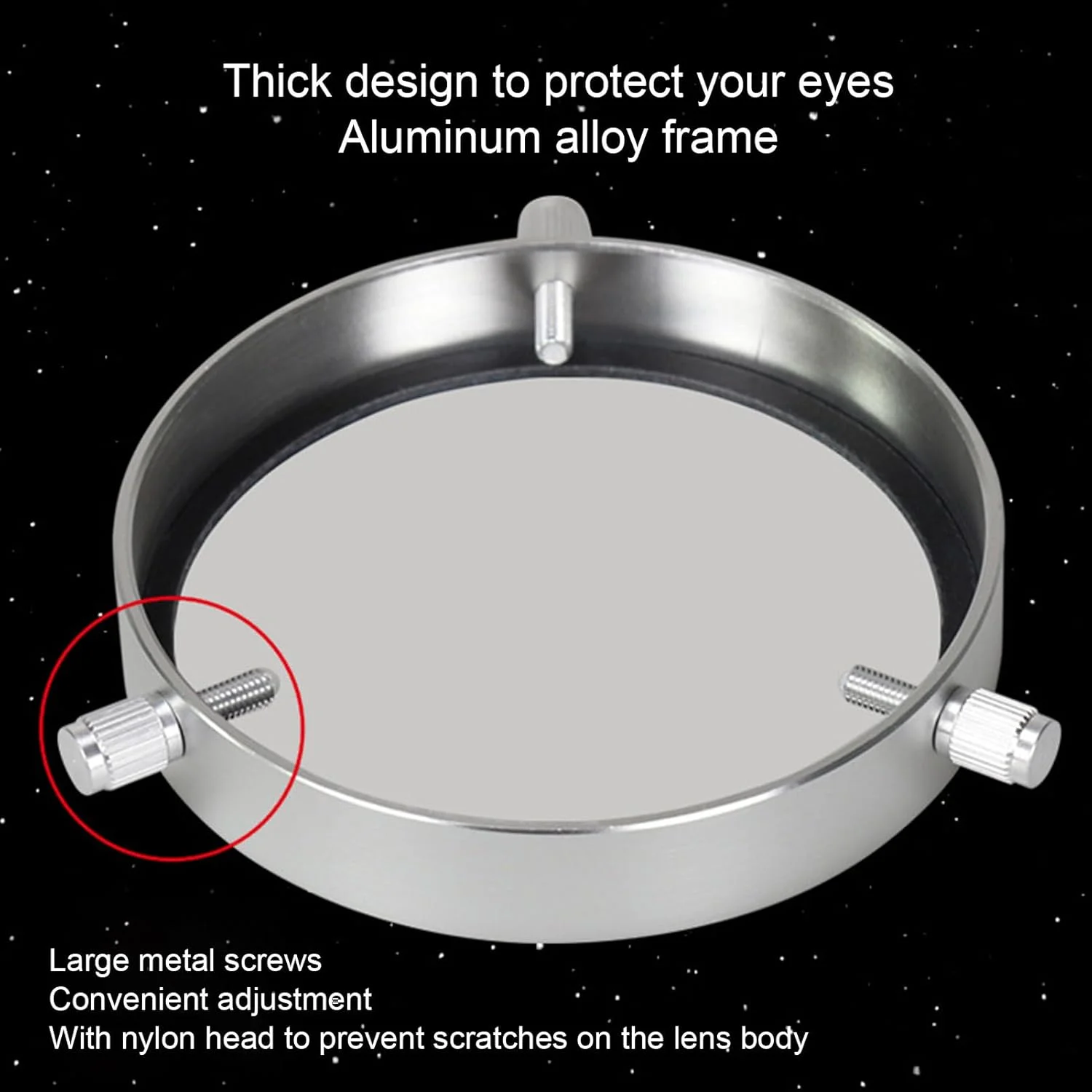 فیلتر خورشیدی برای تلسکوپ، دوربین دوچشمی و دوربین عکاسی، فیلتر خورشیدی فیلم PET با پوشش 144-170 میلیمتر، لوازم جانبی نجومی قابل تنظیم برای مشاهده خورشید فیلتر خورشیدی برای تلسکوپ، دوربین دوچشمی و دوربین عکاسی، فیلتر خورشیدی فیلم PET با پوشش 144-170 میلیمتر، لوازم جانبی نجومی قابل تنظیم برای مشاهده خورشید