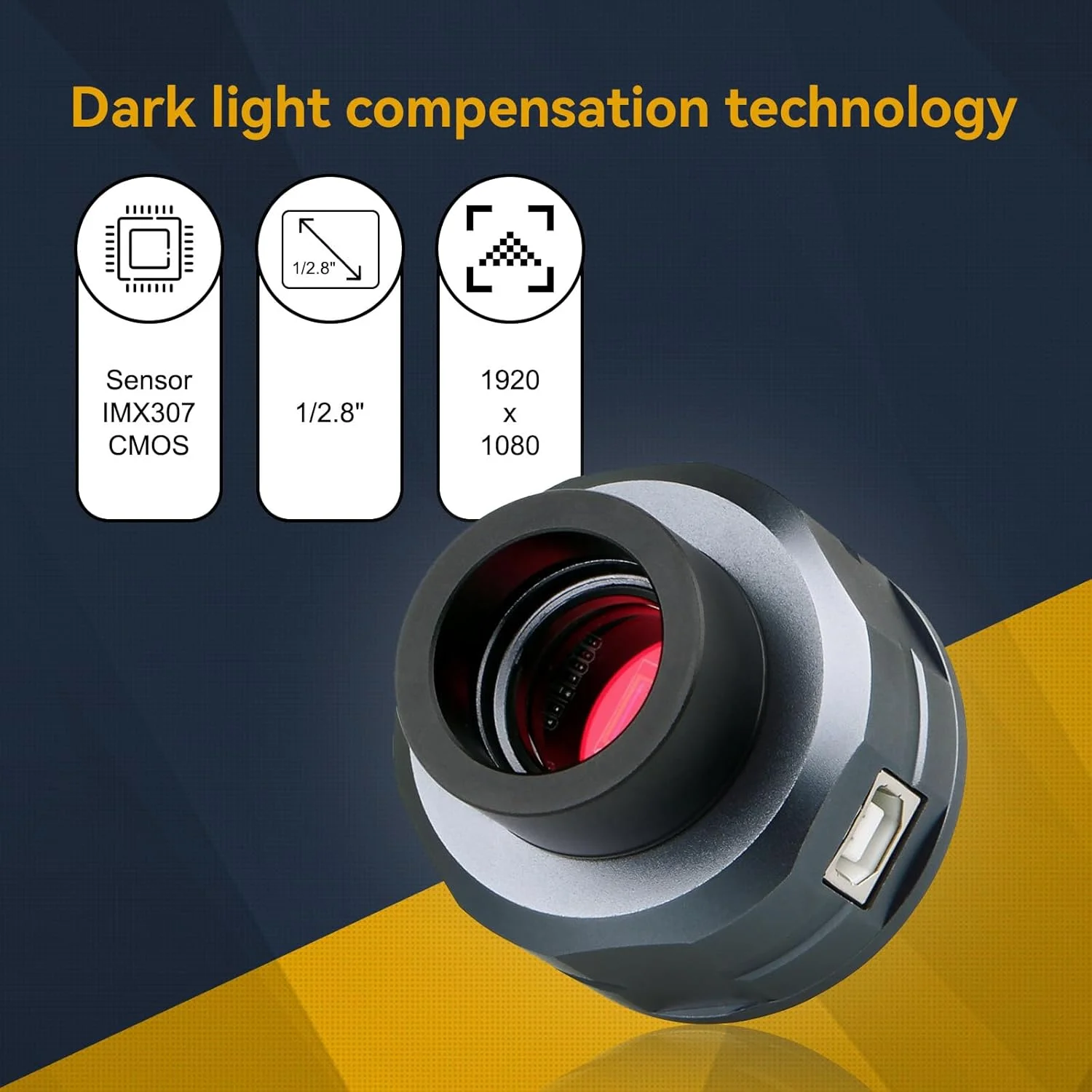 دوربین دیجیتال تلسکوپ SVBONY SV105، چشمی الکترونیکی سطح ورودی برای تلسکوپ 1.25 اینچی، 2 مگاپیکسل، دوربین نجومی، مشاهده پویا با تصویر شفاف