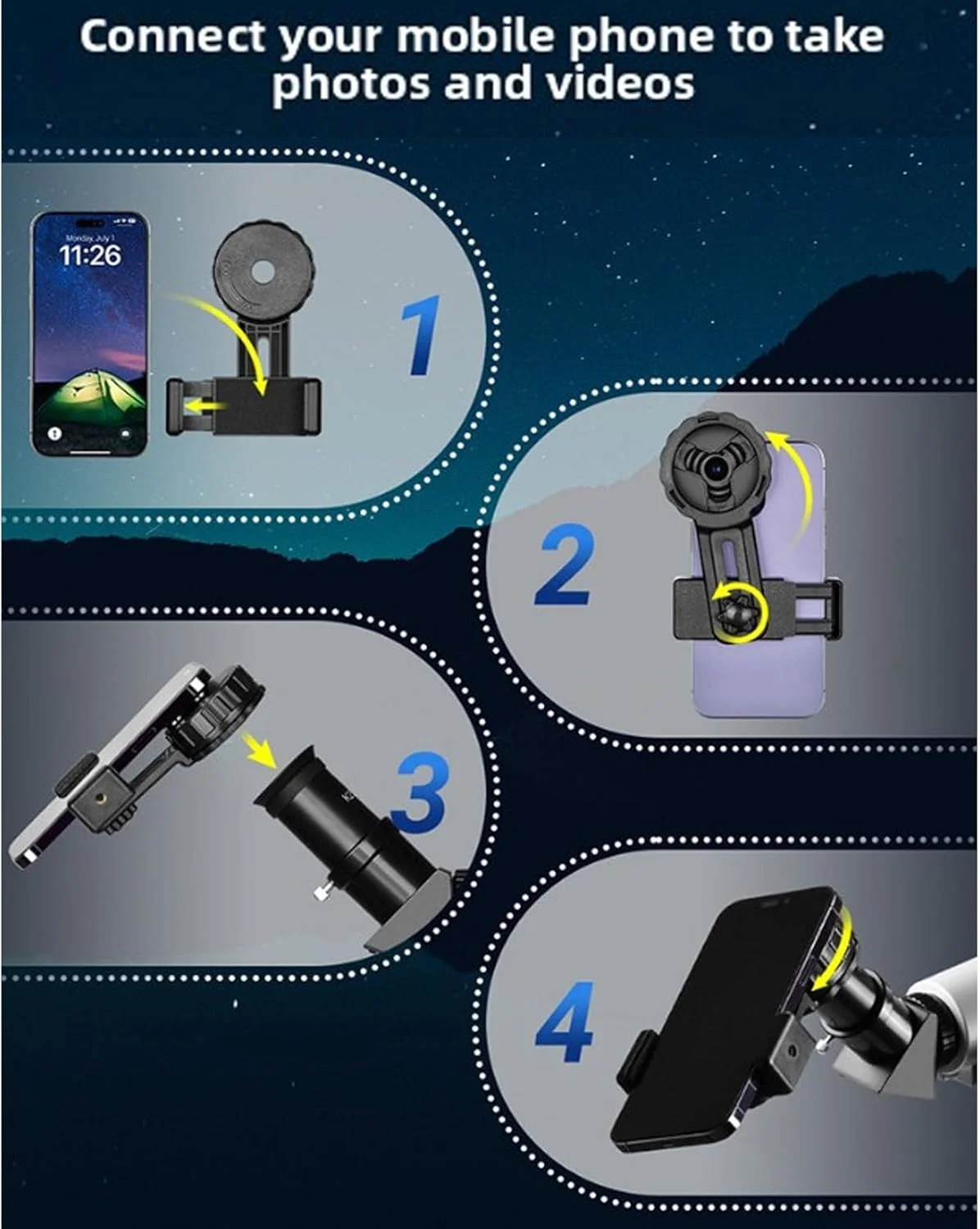 تلسکوپ نجومی برای بزرگسالان، تلسکوپ شکستنی 700x80 میلیمتری با پوشش چند لایه کامل و سهپایه تلسکوپی جمعشونده تلسکوپ نجومی برای بزرگسالان، تلسکوپ شکستنی 700x80 میلیمتری با پوشش چند لایه کامل و سهپایه تلسکوپی جمعشونده