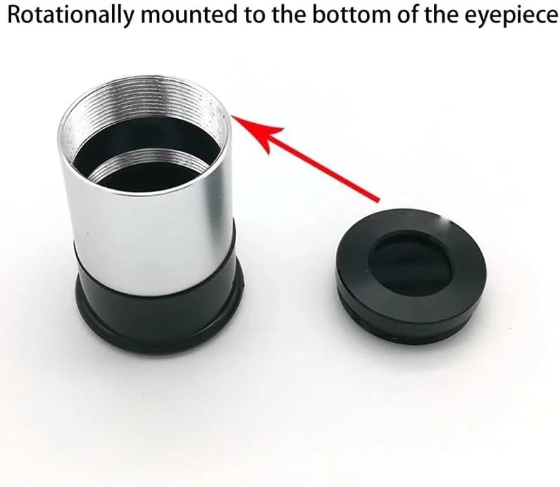 لوازم جانبی تلسکوپ نجومی خورشیدی 1.25 اینچی مشکی (M30x1)
