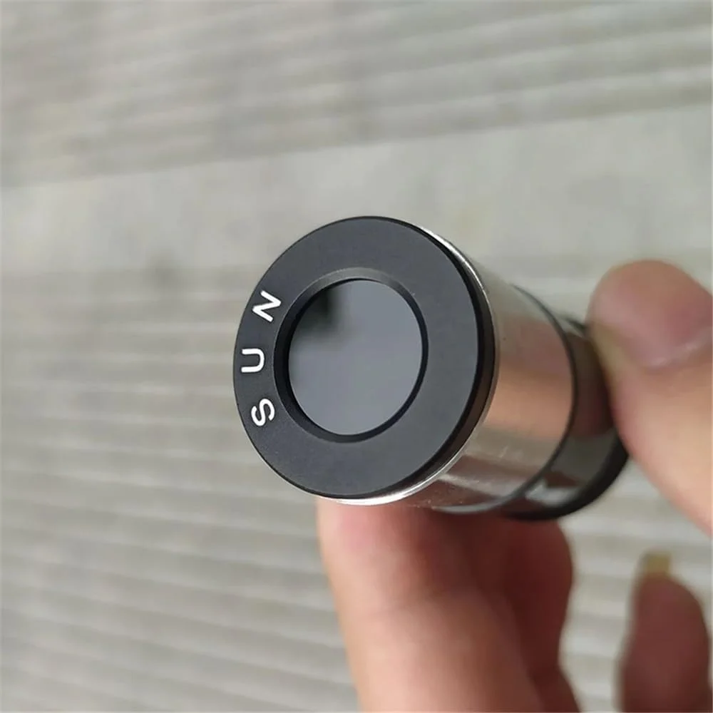 A57T عدسی شیشه ای اپتیکال تلسکوپ نجومی خورشیدی مشکی 1.25 اینچی با اتصالات M30X1