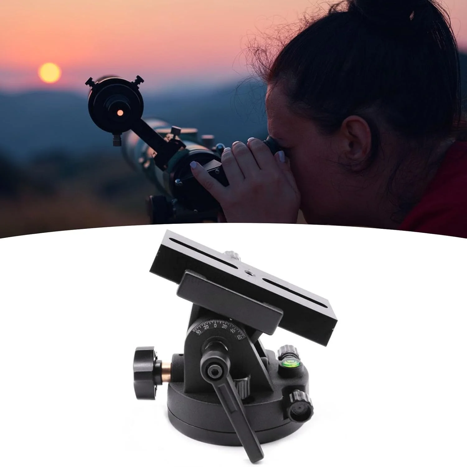 پایه تنظیم عرض جغرافیایی ابزار گوه استوایی، پایه عرض جغرافیایی آلومینیومی مقاوم در برابر سایش، تنظیم دقیق عرض جغرافیایی جهانی برای لوازم جانبی تلسکوپ نجومی