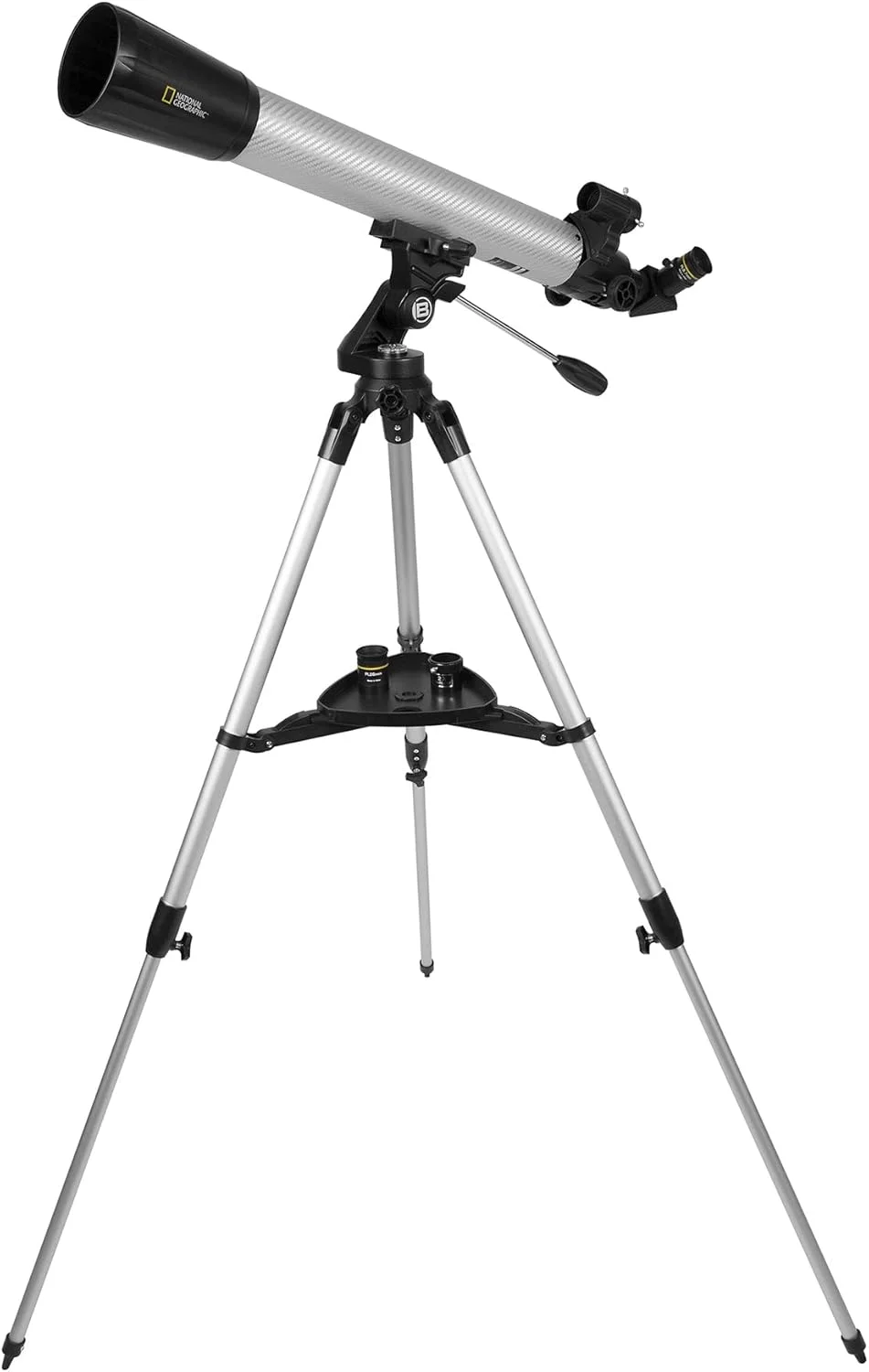 تلسکوپ شکستی ۷۰ میلی‌متری نشنال جئوگرافیک Explore Scientific - سه پایه با ارتفاع قابل تنظیم - نرم افزار نجومی اشانتیون