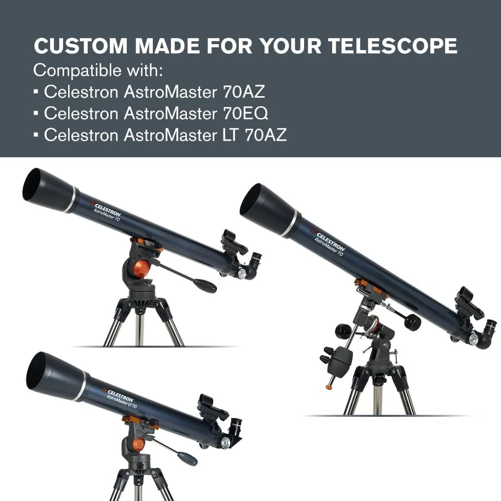 فیلتر تلسکوپ خورشیدی ایمن Celestron EclipSmart – مطابق با استاندارد ISO 12312-2 – سازگار با تلسکوپ‌های 70 میلی‌متری موجود – مناسب برای رصد خورشید گرفتگی و لکه‌های خورشیدی – ایمن و با نصب آسان – رنگ نارنجی طبیعی