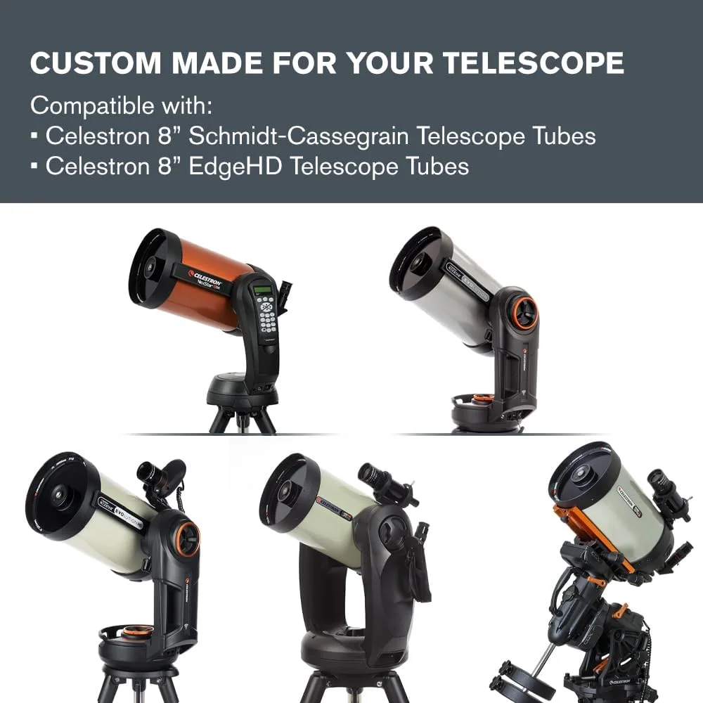 فیلتر خورشیدی 8 اینچی Celestron Eclipsmart SCT و EdgeHD، مشکی
