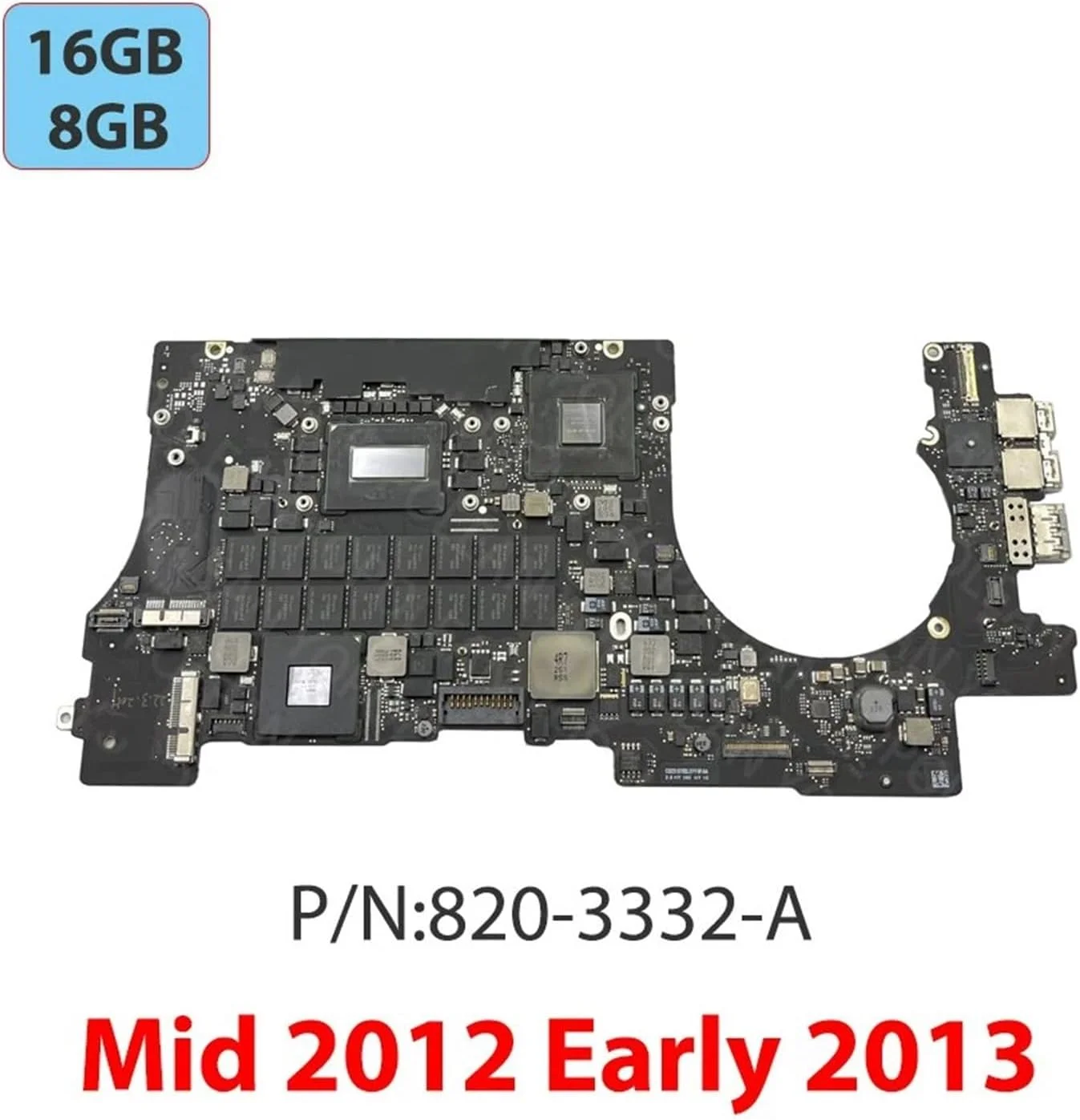 سازگار با مادربرد پرو 15 اینچ A1398، پردازنده i7، رم 8 گیگابایت 16 گیگابایت، سال های 2012 2013 2014 2015، مادربرد لپ تاپ A1398، سازگار با کامپیوترها (اوایل 2013 2.7 16 گیگابایت)