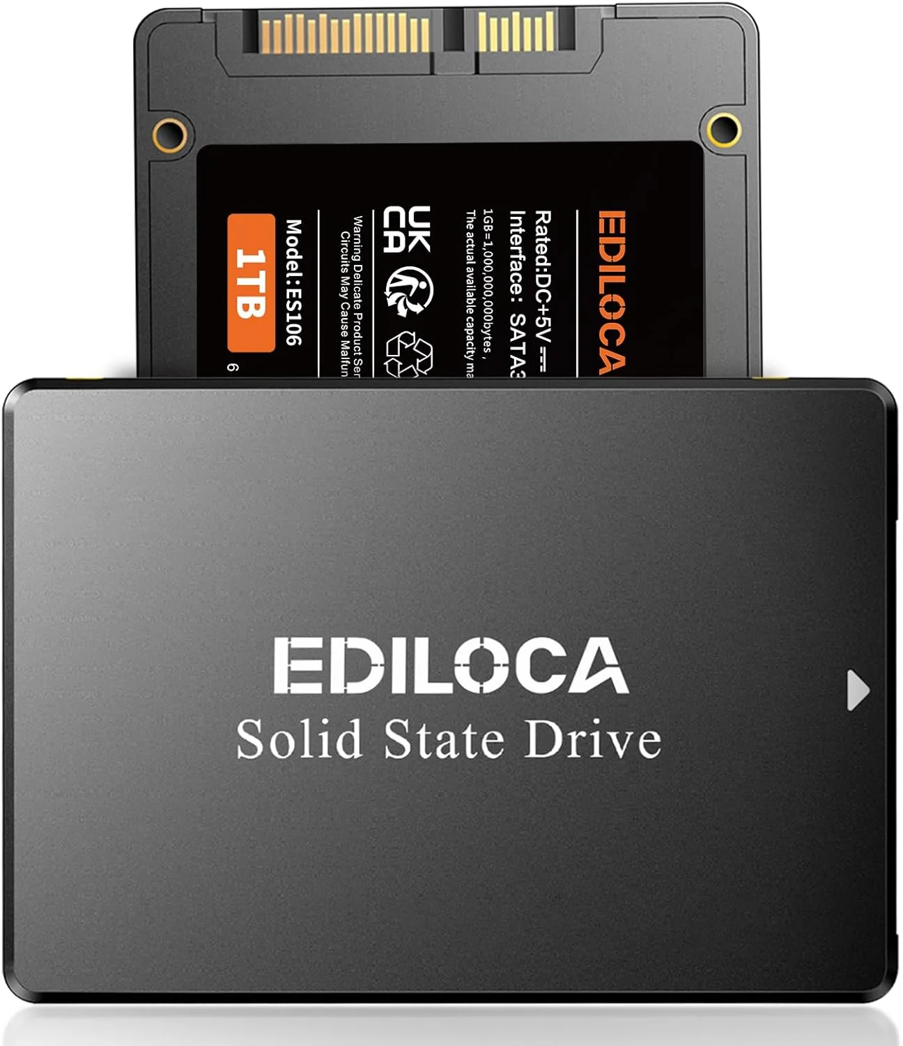 حافظه اس اس دی داخلی 1 ترابایتی SATA III 2.5 اینچی 3D NAND، سرعت خواندن تا 550 مگابایت بر ثانیه، ارتقا حافظه و فضای ذخیره سازی کامپیوتر یا لپ تاپ (مشکی)