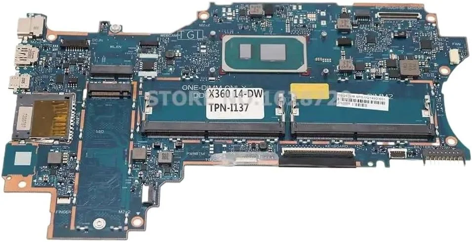 مادربرد لپ تاپ پاویلیون X360 14-DW مدل M21492-601 M21492-001 TPN-I137 I3-1115G4 LAIKA-6050A3202801-MB-A02 مادربرد لپ تاپ پاویلیون X360 14-DW مدل M21492-601 M21492-001 TPN-I137 I3-1115G4 LAIKA-6050A3202801-MB-A02